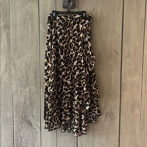 Scotch & Soda Animal Print Wrap Around Skirt